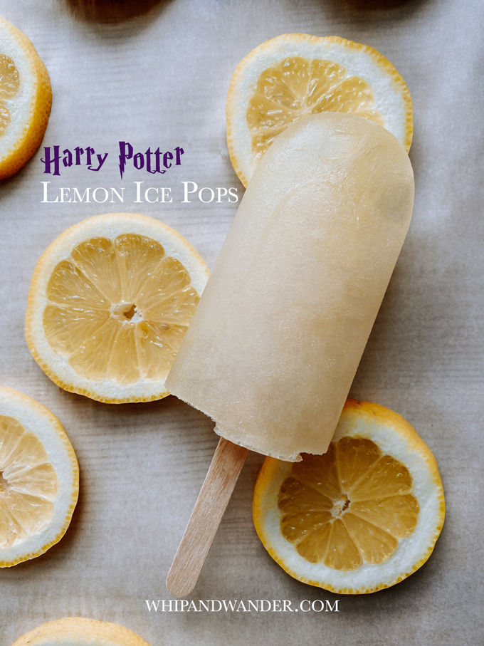 paleo lemon ice pop resting on lemon slices