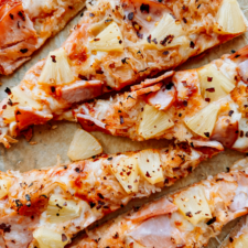 Canadian Bacon, Pineapple, and Sauerkraut Pizza - Whip & Wander