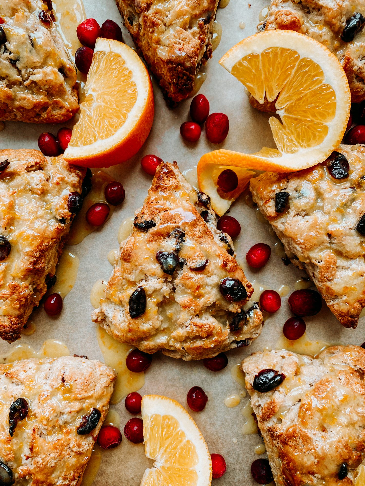 Sourdough Discard Cranberry Orange Scones - Whip & Wander