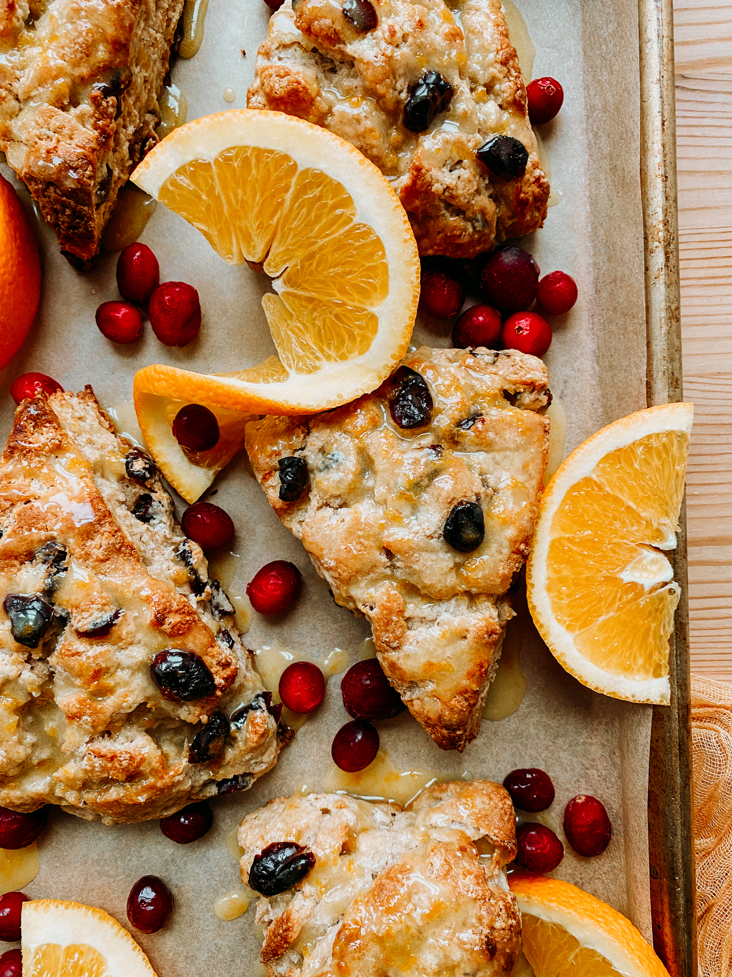 Sourdough Discard Cranberry Orange Scones - Whip & Wander